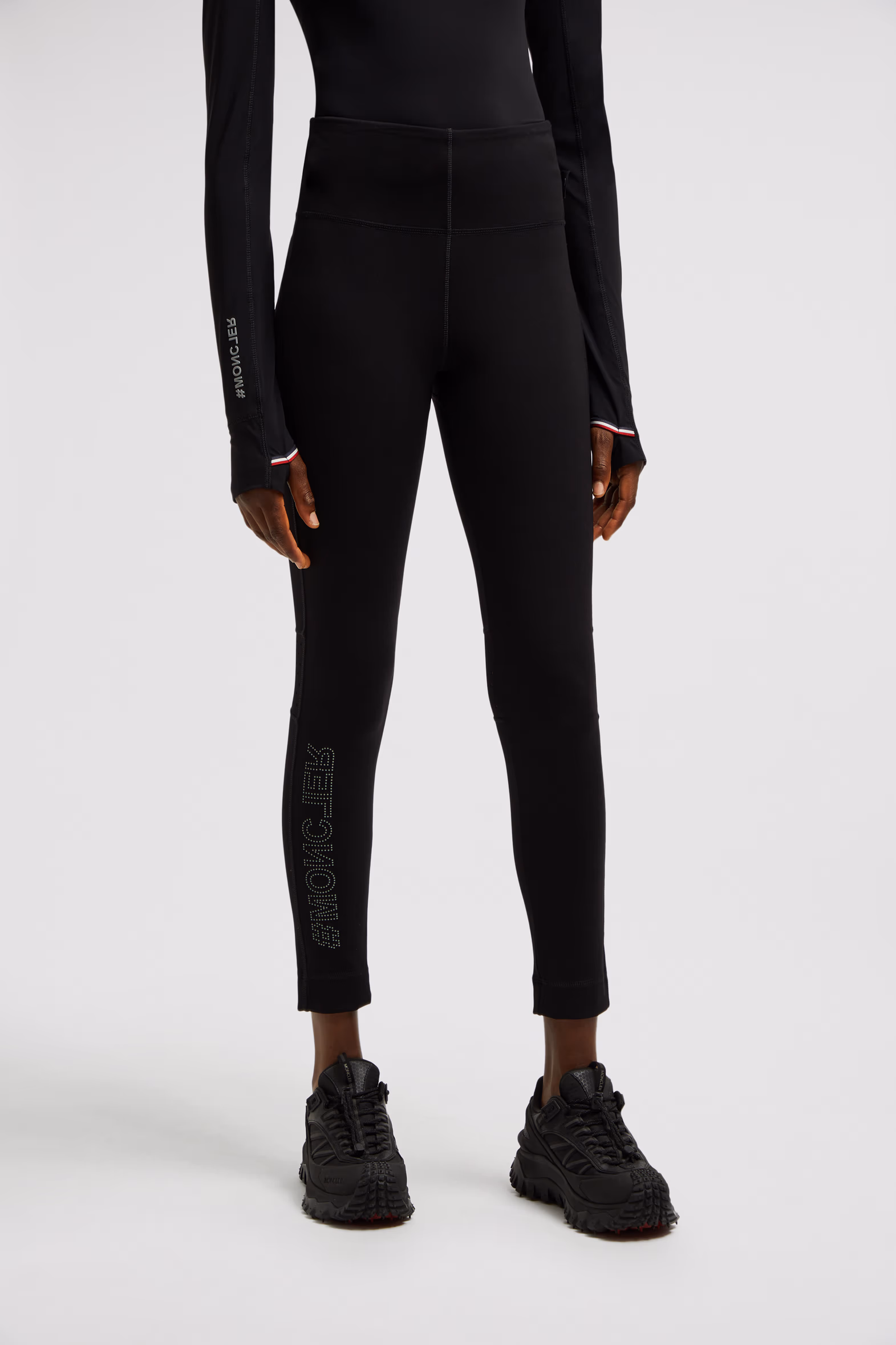 Jersey Leggings Women Black Moncler 3
